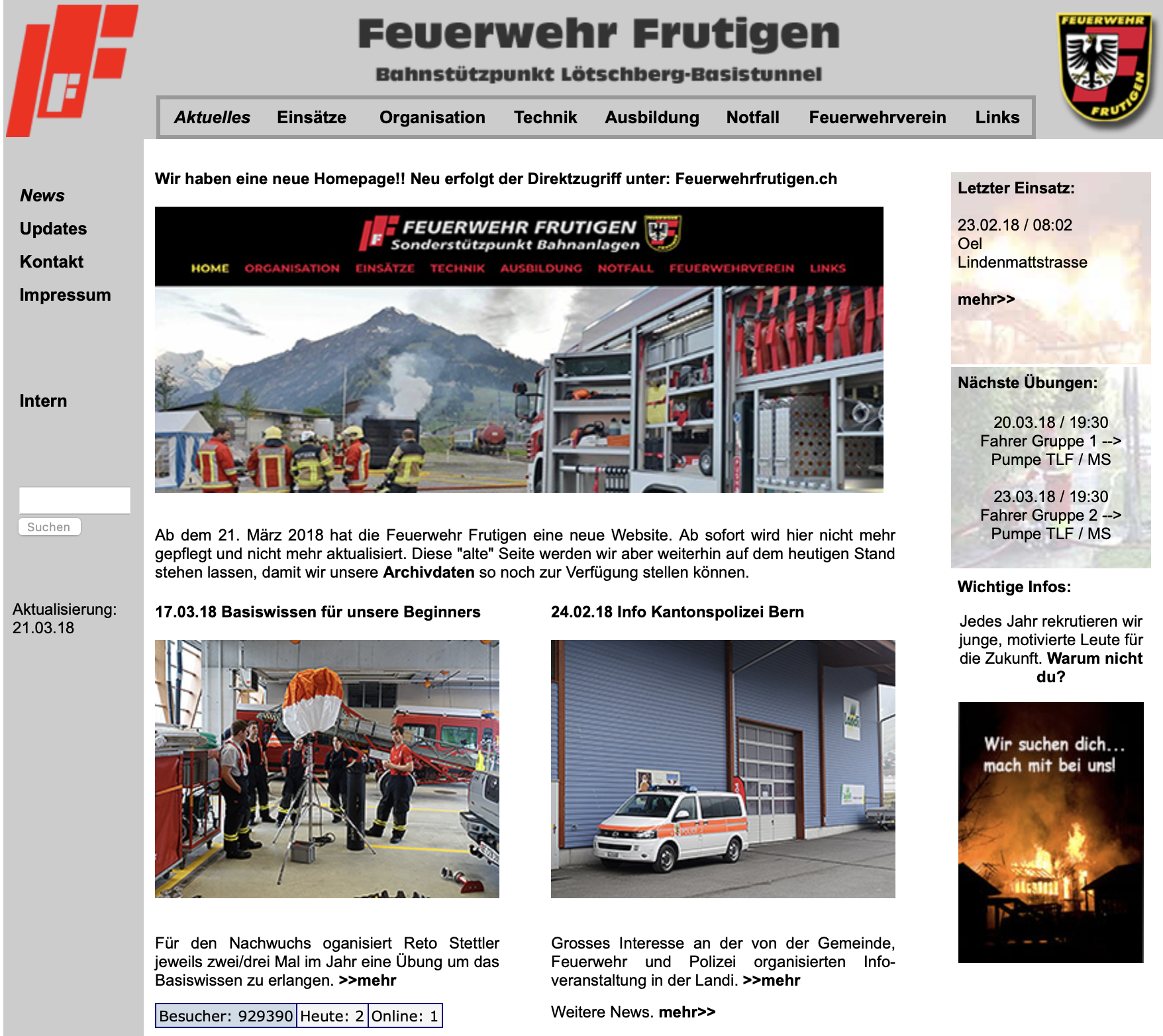 Archiv Feuerwehr Frutigen