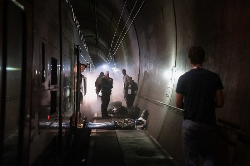 Rettungsuebung Loetschberg Basistunnel